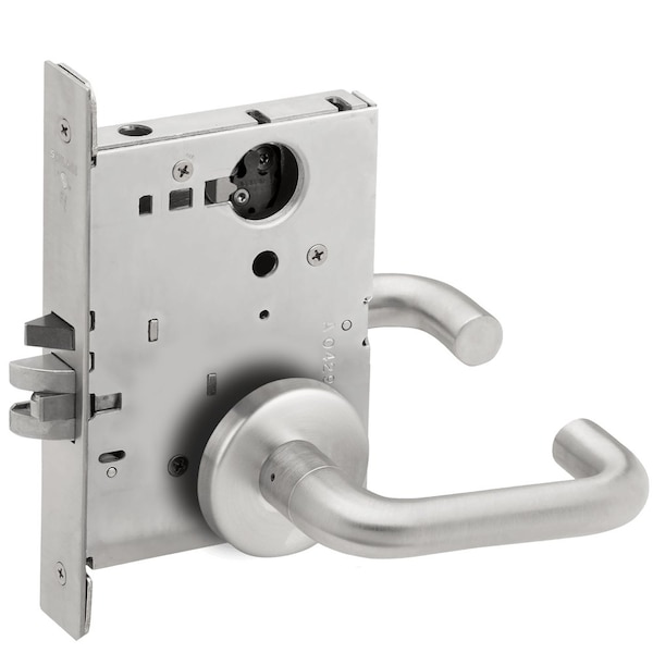 Schlage Grade 1 Classroom Security Mortise Lock, Less Cylinder, 03 Lever, B Rose, Satin Chrome Finish, Field L9071L 03B 626 - main